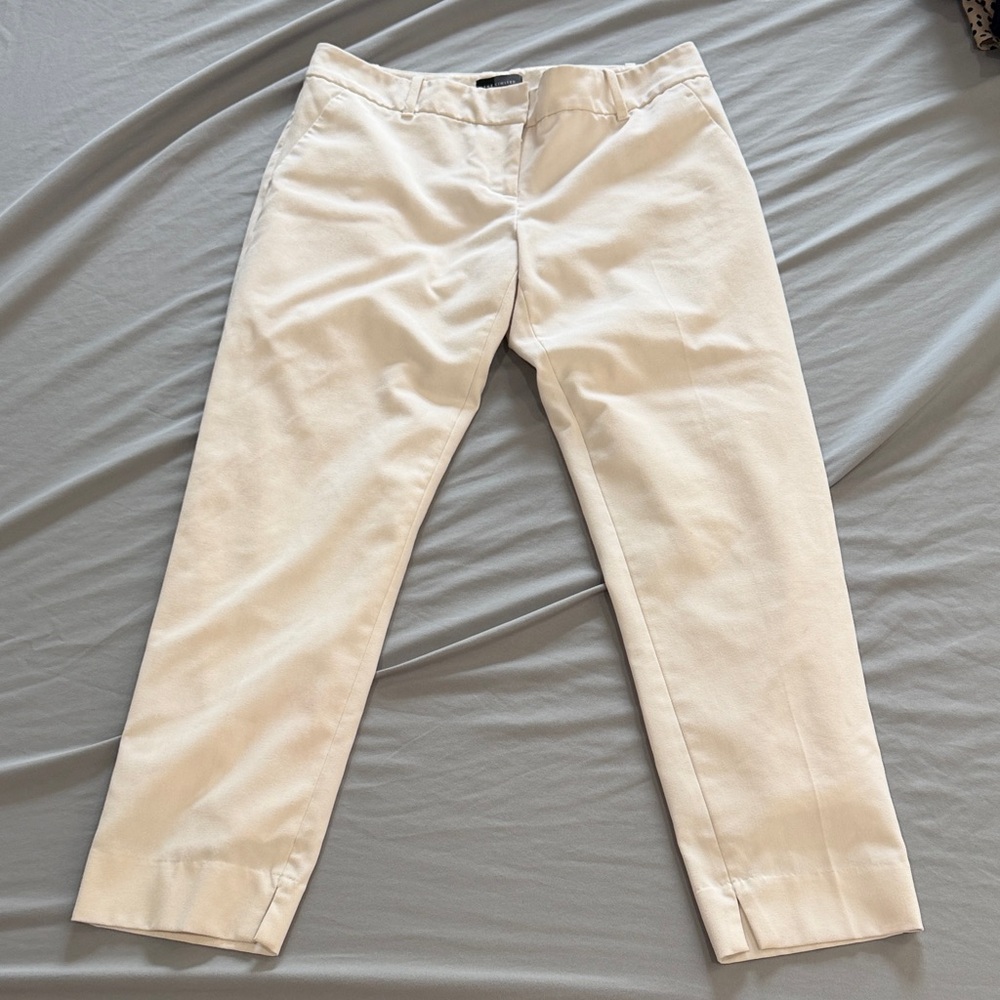 The Limited Cream Cropped Dress Pants